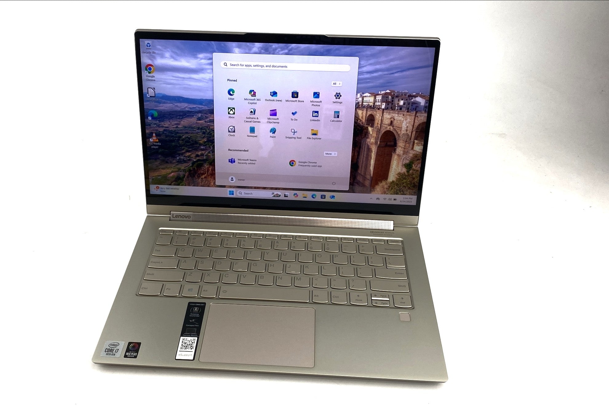 Lenovo Yoga C940-14IIL Core i7 10th Gen 1.30GHz 1065G7 1.3 GHz 16GB 250GB SSD B