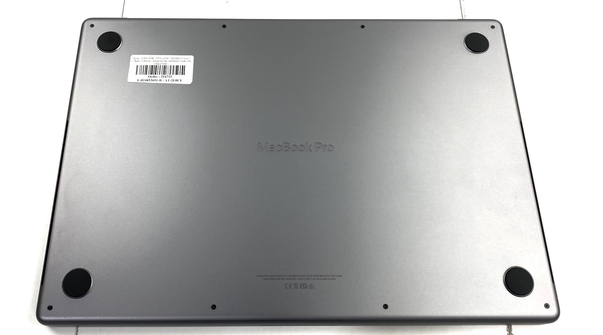 MacBook Pro A2485 EMC 3651 (2021) M1 PRO 1st Gen 3.2GHz 3.20GHz 16GB 1TB eMMC B