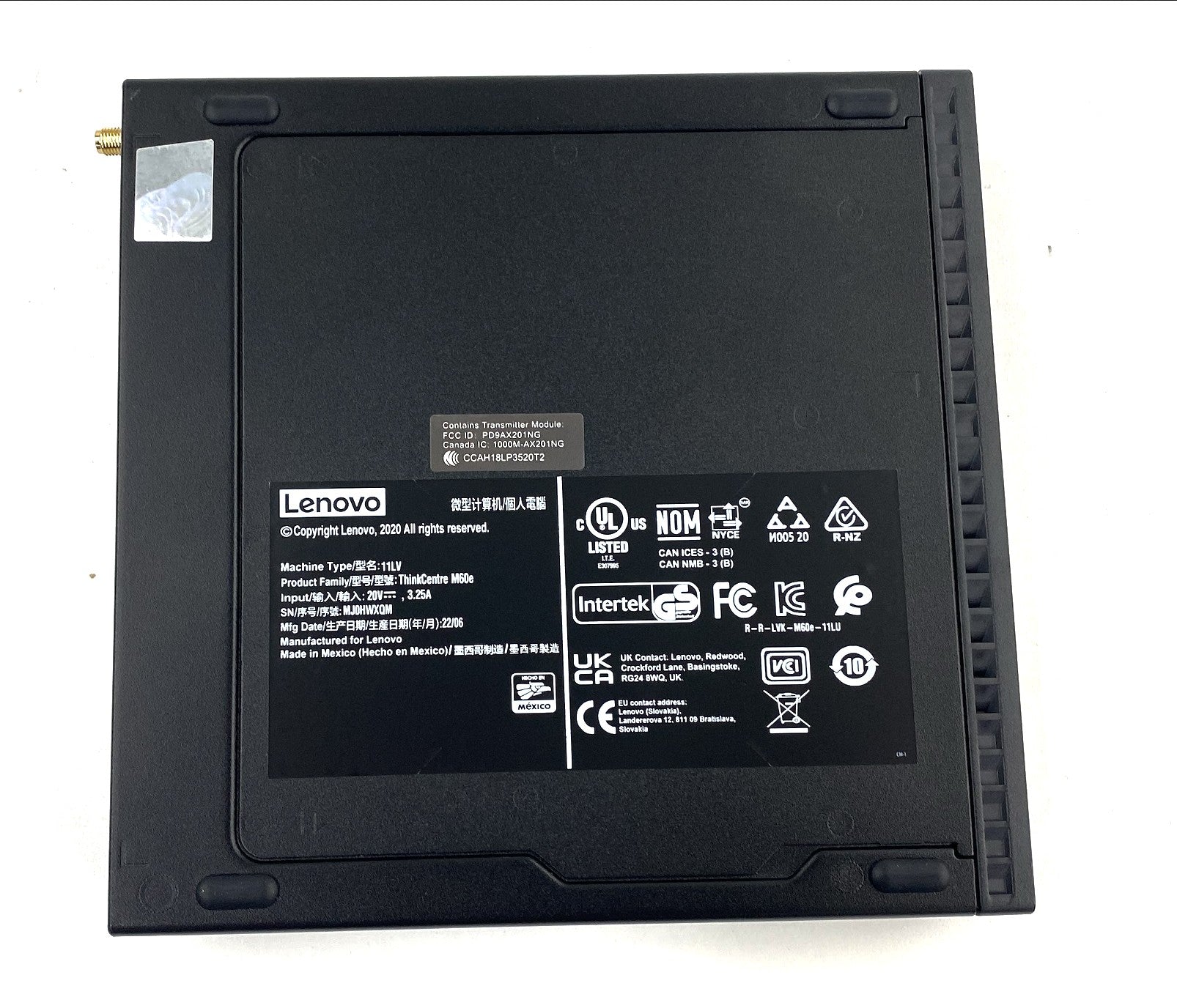 Lenovo ThinkCentre M60e Core i5 10th Gen 1.20GHz 1035G1 1.0 GHz 16GB 250GB SSD B