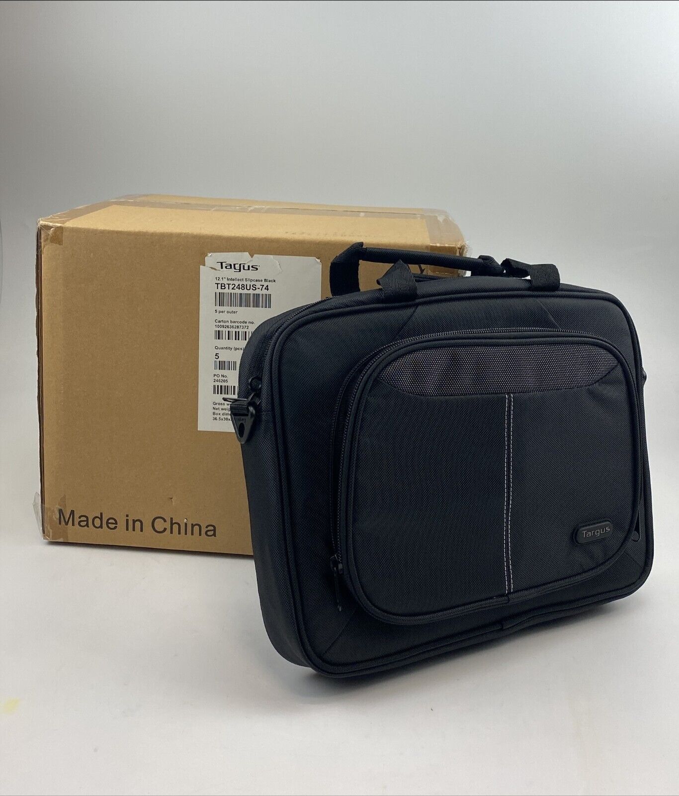 Lot of 5 New TARGUS Intellect Slipcase fits up to 12" Laptop / Tablet (TBT248US)