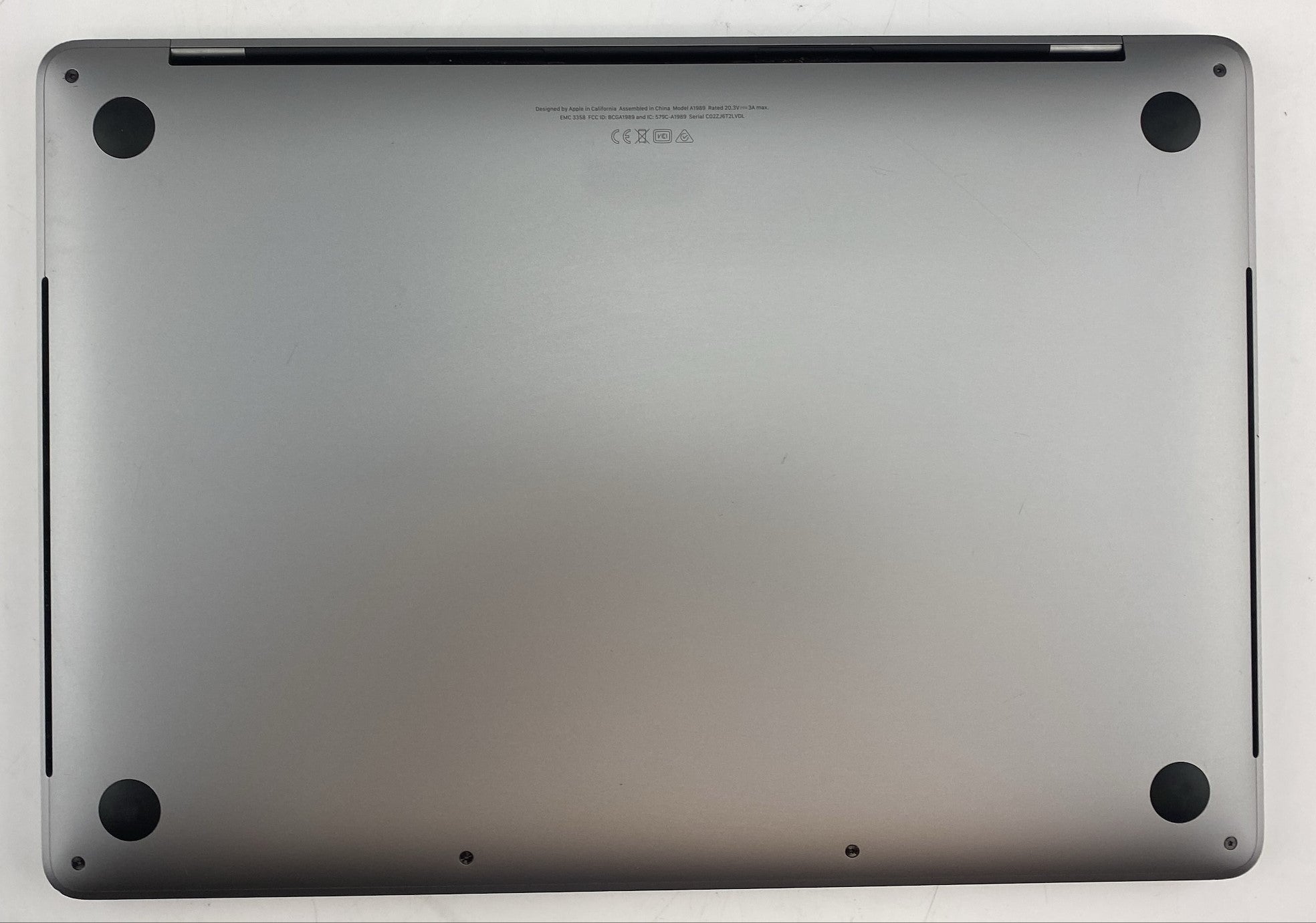MacBook Pro A1989 EMC 3358 (2019) Core i5 8th Gen 2.40GHz 8279U 2.4 GHz 16GB 500GB eMMC B